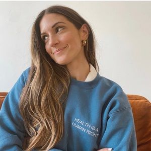 Riot Healers Health is a Human Right Minimalist Sweatshirt